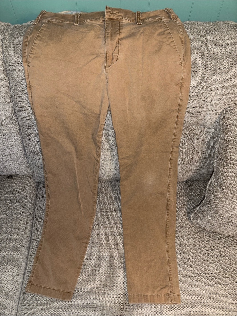 Hollister Men's Chino Pants in Tan